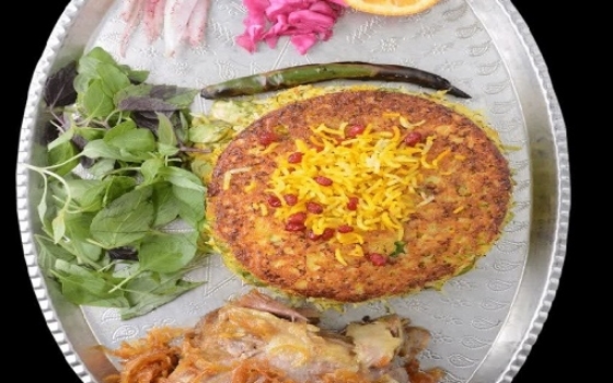 باقالی پلو با گردن